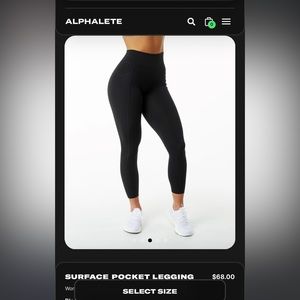 BNIB Alphalete surface pocket legging